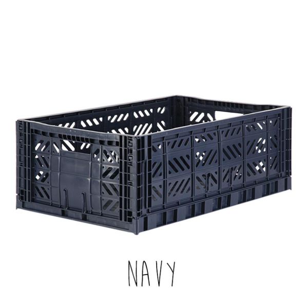 Storage . Folding Crate - Maxi / Various Colours - Navy